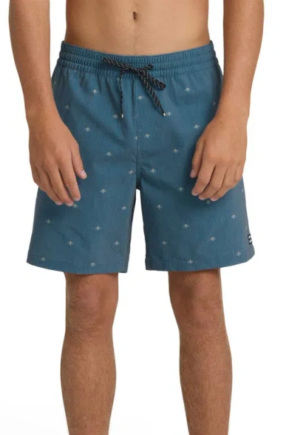 Billabong Good Times Layback Swim Trunks In Blue
