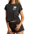 Billabong Grow Slow Tee In Off Black In Grey