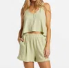 Billabong Harbor Tank In Light Avocado In Green