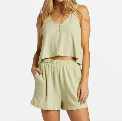 Billabong Harbor Tank In Light Avocado In Green