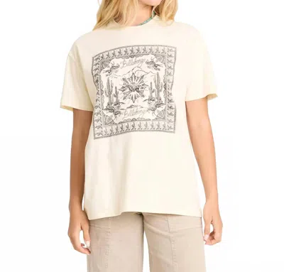 Billabong Heading West Tee In White Cap In Neutral