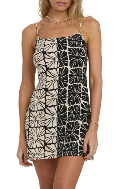 Billabong Heart Song Sleeveless Minidress In Animal Print