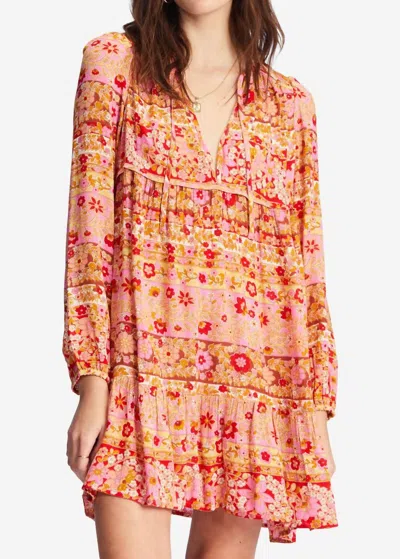 Billabong Hearts Desire Dress In Pink Skies In Multi