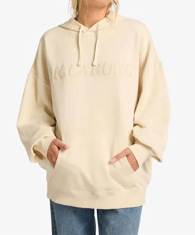 Billabong Hi Tide Dip Hoodie In Whitecap In Animal Print