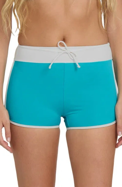 Billabong High Tide Drawstring Swim Shorts In Blue