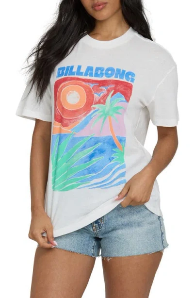 Billabong Highs & Lows Graphic T-shirt In White