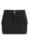 Billabong Hilary Cargo Miniskirt In Black Sands