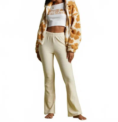 Billabong Hit A Corduroy Flare Pant In White Cap In Multi