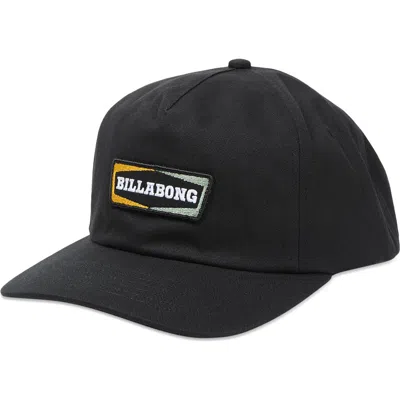 Billabong Hitch Snapback Baseball Cap In Black