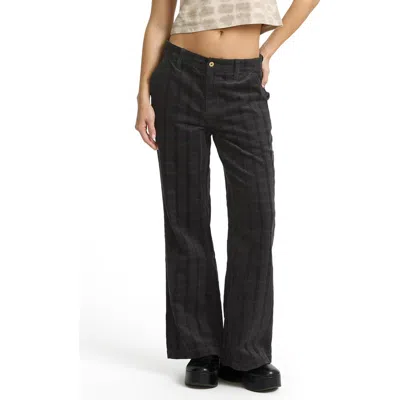 Billabong Holidazed Jacquard Corduroy Straight Leg Pants In Black
