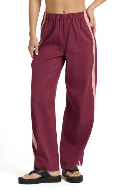 Billabong Holidazed Track Pants In Burgundy