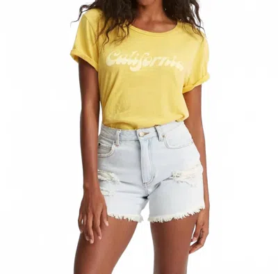 Billabong How Bout That Denim Shorts In Rain Drop In White