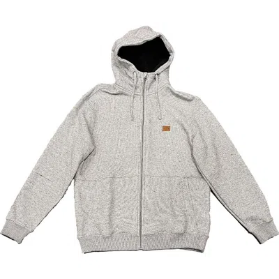 Billabong Hudson Front Zip Hoodie In Grey Heather