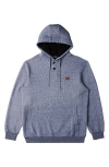 Billabong Hudson Hoodie In Dusty Navy Heather