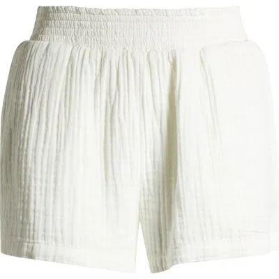 Billabong In The Waves Cotton Gauze Shorts In Salt Crystal