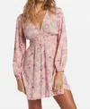Billabong In Ur Dreams Dress In Peach Paradise In Pink