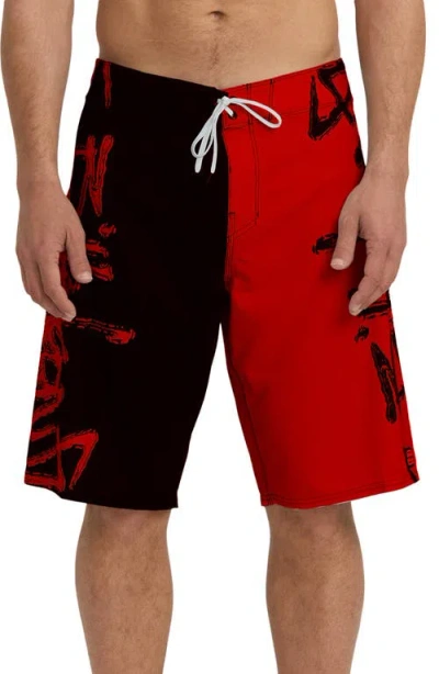Billabong Inverted Pro Board Shorts In Red