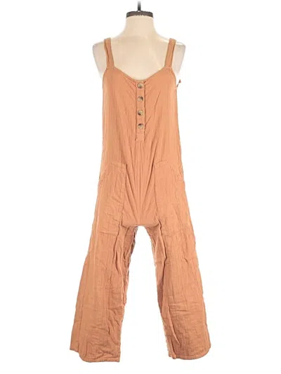 Pre-owned Billabong Jumpsuit In Tan