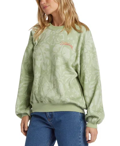 Billabong Off Tropic Kendall Graphic Sweatshirt In Weeping Willow