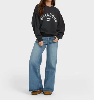 Billabong Kendal Crewneck Sweatshirt In Black Sands