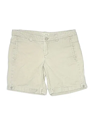 Pre-owned Billabong Khaki Shorts In Green