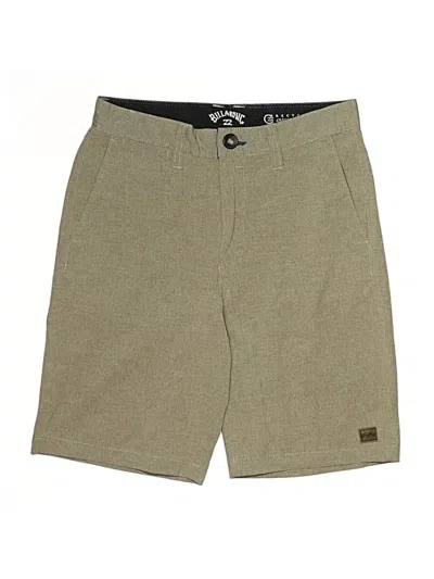 Pre-owned Billabong Kids' Khaki Shorts In Green