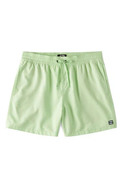 Billabong Kids' All Day Layback Swim Trunks In Pistachio