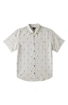 BILLABONG KIDS' ALL DAY SHORT SLEEVE JACQUARD BUTTON-DOWN SHIRT