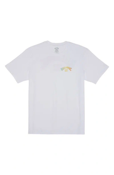 Billabong Kids' Arch Fill Cotton Graphic T-shirt In White