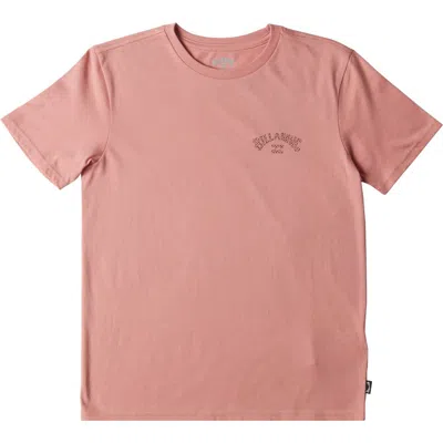 Billabong Kids' Arch Fill Graphic T-shirt In Pink Haze