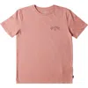 Billabong Kids' Arch Fill Graphic T-shirt In Pink Haze