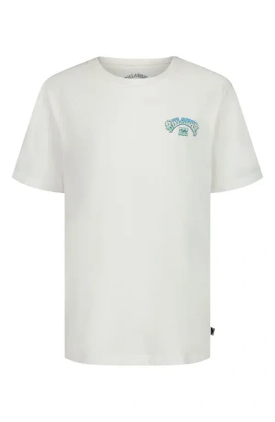Billabong Kids' Arch Wax Logo Graphic T-shirt In White