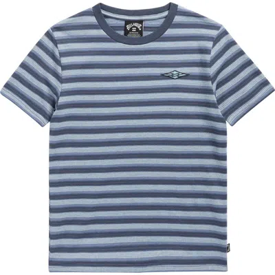 Billabong Kids' Baxton Stripe T-shirt In Blue