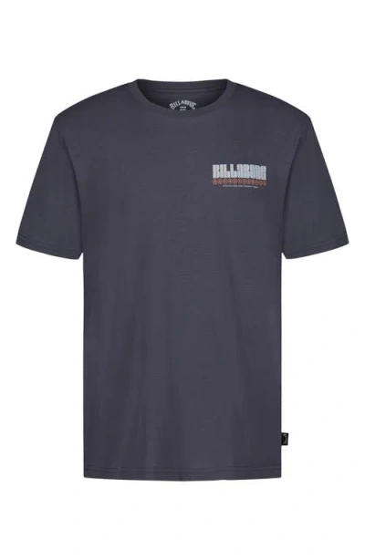 Billabong Kids' Broadsheet Cotton Graphic T-shirt In Gray