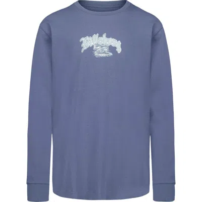Billabong Kids' Cafe Racer Graphic Long Sleeve T-shirt In Odyssey Grey