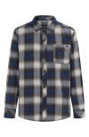 Billabong Kids' Coastline Plaid Button-up Overshirt In Multi