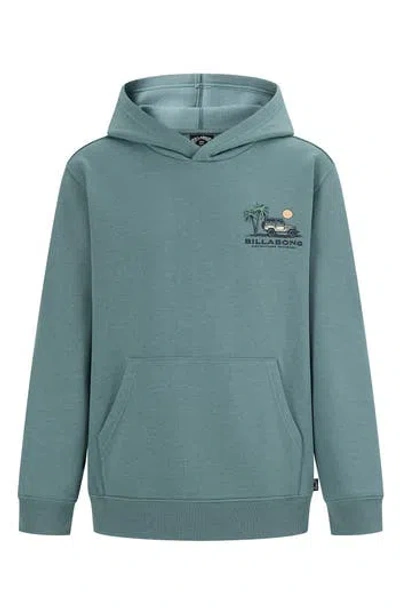 Billabong Kids' Compass Graphic Hoodie In Blue