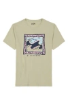 Billabong Boy's Crayon Wave Graphic T-shirt In Oyster