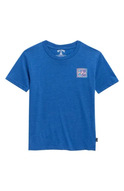 Billabong Kids' Crayon Wave Graphic T-shirt In Blue