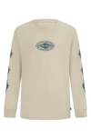 Billabong Kids' Daf Long Sleeve T-shirt In Brown