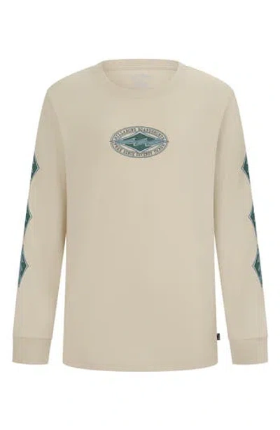 Billabong Kids' Daf Long Sleeve T-shirt In Brown