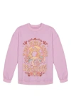 Billabong Girl's Day Dreaming Logo Graphic Sweatshirt In Lilac Smoke