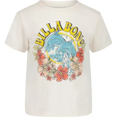 Billabong Kids' Dolphin Dance Graphic T-shirt In White