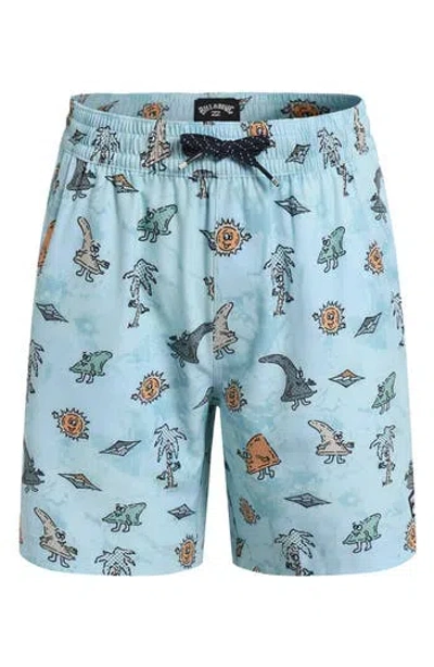 Billabong Kids' Goodtimes Layback Swim Shorts In Blue