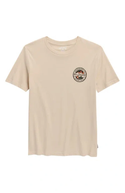 Billabong Kids' Hollow Cotton Graphic T-shirt In Neutral
