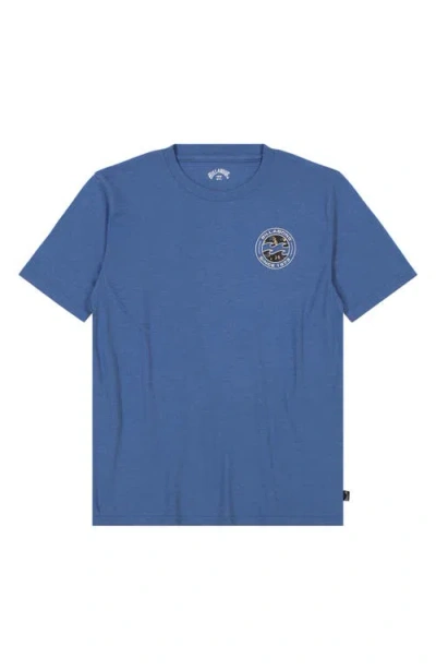 Billabong Kids' Hollow Graphic T-shirt In Arctic Blue Heathe