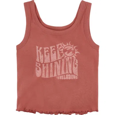 Billabong Kids' Keep Shining Rib Graphic Tank