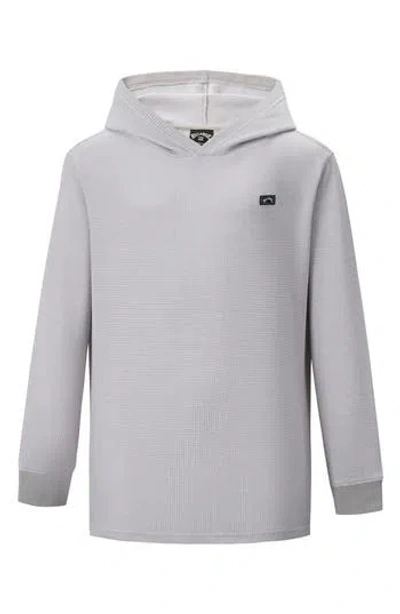 Billabong Kids' Keystone Waffle Knit Long Sleeve T-shirt In Gray