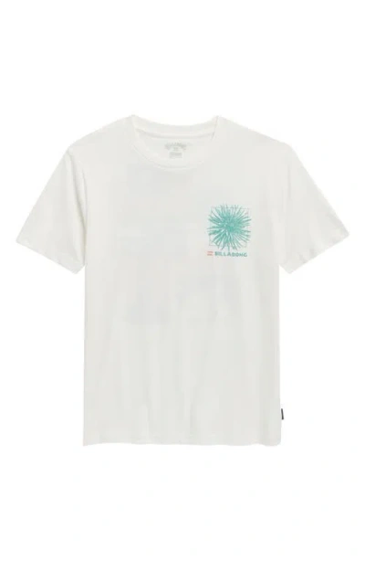Billabong Kids' Montage Cotton Graphic T-shirt In White