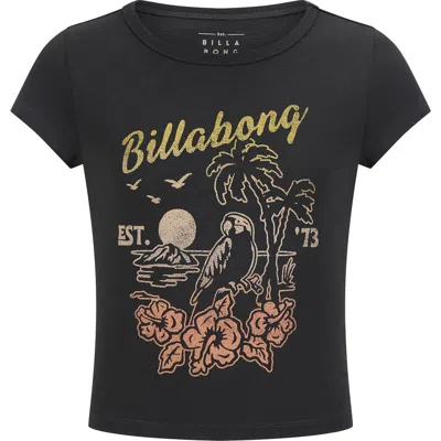 Billabong Kids' Parrot World Graphic T-shirt In Black